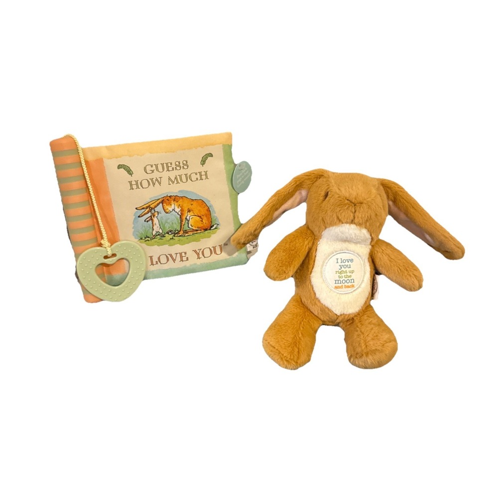 Guess How‎ Much I Love You Nutbrown Hare Plush & Musical Soft Teether Book New